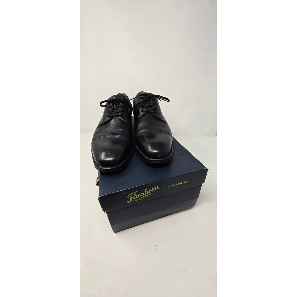 Florsheim‎ center cap toe oxford shoes men 10 black academia career office